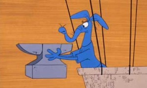 'Middle bit' hits bottom: nasal blue wanker adopts Roadrunner strategy to 'kill' an innocent bug the size of, well, an ant