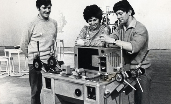A rehearsal on 11 February 1968 with some textbook 1960s electronic watchmacallit
